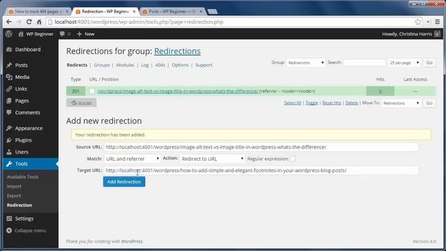 How to track 404 pages and redirect them in WordPress смотреть онлайн