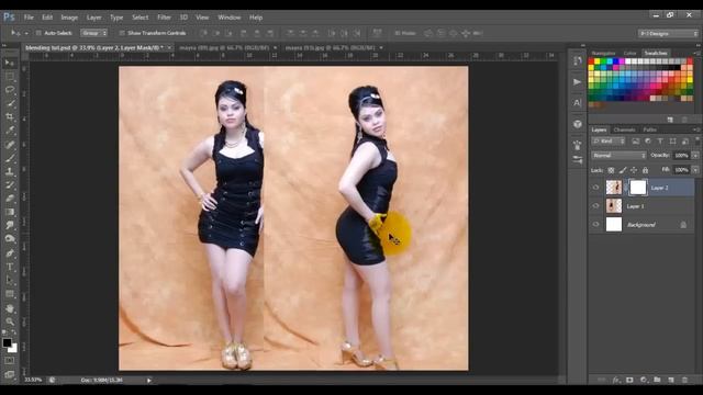 how to blend to images together (merge two images) in photoshop смотреть онлайн