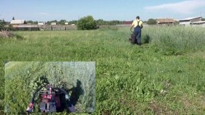 Мотоблок УГРА НМБ-1Н(13) и роторная косилка "Заря-1"