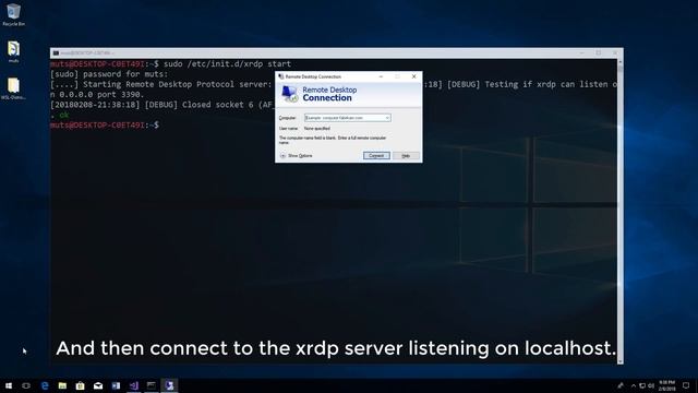 Installing xfce4 on Kali Linux over WSL Windows 10 смотреть онлайн