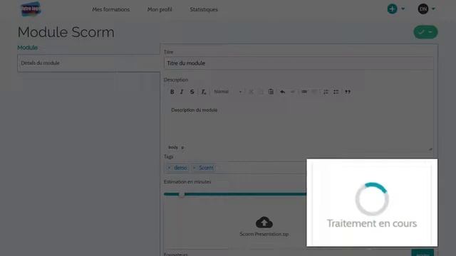 Tuto SCORM