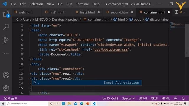 Bootstrap CSS Container and Row Class Tutorial | Bootstrap Container And Container-Fluid Class смотреть онлайн