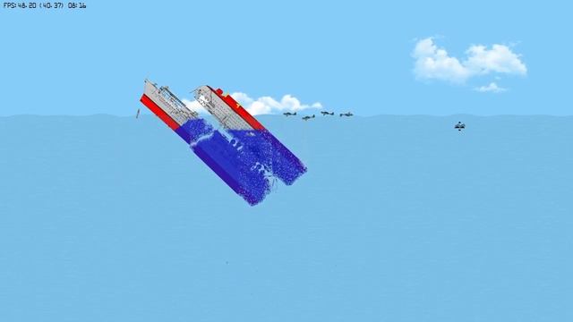 ЧТО БУДЕТ ЕСЛИ РЕЗКО УБРАТЬ ВОДУ ПОД КОРАБЛЕМ? FLOATING SANDBOX смотреть онлайн