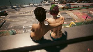Cyberpunk 2077  Relaxing Ambiance Night City 1 Hour With Panam and Judy (Camera Change)