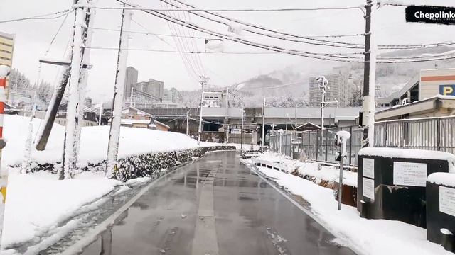Как чистят дороги от снега в Японии? Город Юдзава смотреть онлайн