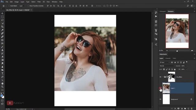 Ink Effect - Photoshop Tutorial смотреть онлайн