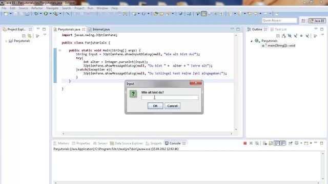 Java Tutorial Programmieren für Anfänger 18 -- Try and Catch & Finally смотреть онлайн