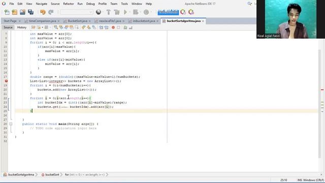 Bucket Sort by Rizal Aglal Faozi смотреть онлайн