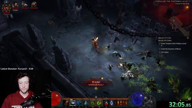 WD Season Start Leveling Practice 1-70 in 64min (Scrimshaw Zombie Charger Run)