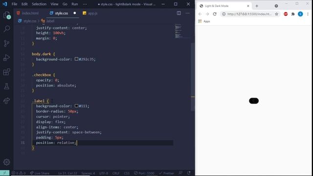 How to build Light & Dark Mode Toggle Theme with CSS and JavaScript смотреть онлайн