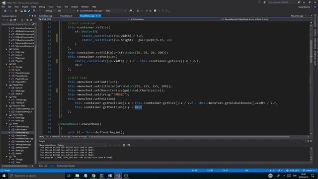 C++ & SFML | Open World RPG [ 105 ] | Fixing the pause menu size and positions. смотреть онлайн