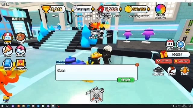 КАК ПОЛУЧИТЬ БЕСПЛАТНУЮ ЛИМИТКУ (ВРЕМЯ ОГРАНИЧЕНО) в Ninja Fighting Simulator смотреть онлайн