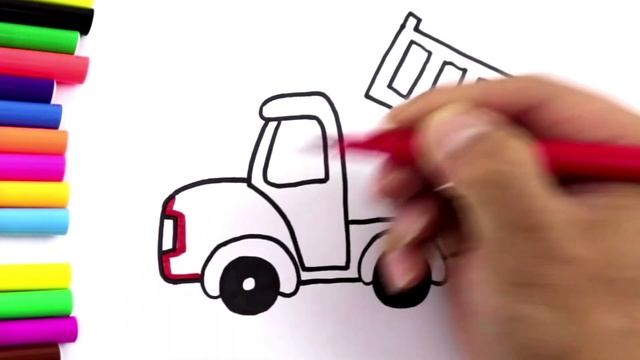 Drawing a dump truck is easy and fun| самосвал рисовать смотреть онлайн