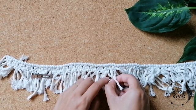 DIY Macrame Frame Easy Tutorial w/scrap cords EN-FR Tuto Facile Cadre avec vos chutes de cordes смотреть онлайн