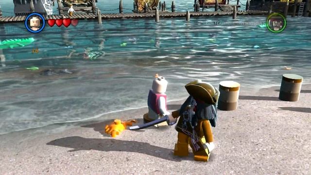 LEGO Piratas del Caribe Guia - Parte 2 "Desbloqueo Sombreros Rojos: Tesoro X2" смотреть онлайн