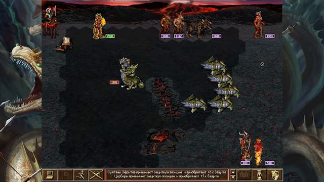 Heroes of the might and magic 3. Impossible battle with a small army against 50,000 Hydra Chaos смотреть онлайн