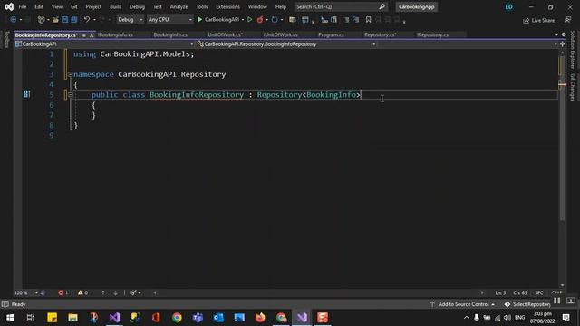 .NET 6.0 Car Booking Application web api using unit of work, generic repository design pattern-Part смотреть онлайн