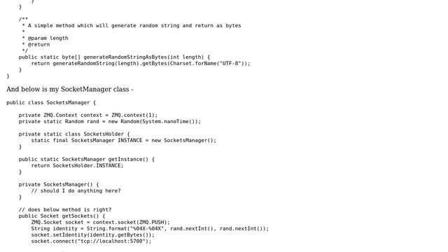 Code Review: Efficiently using ZeroMQ sockets in Java смотреть онлайн