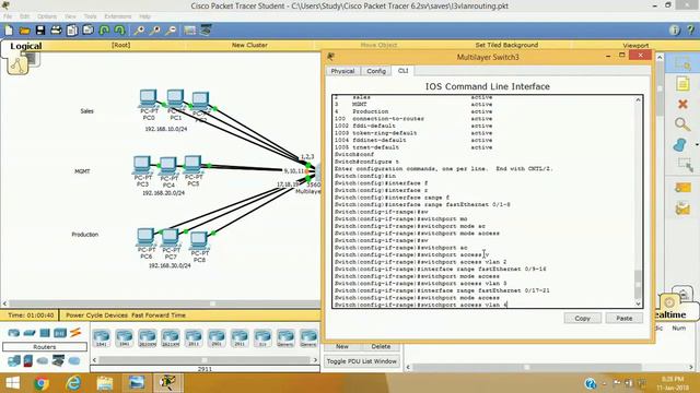Inter VLAN Routing Using L3 Switch (SVI Interface)