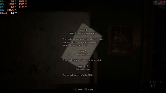 Resident Evil 7 | Ryzen 5 4650G / 4600G Vega 7 смотреть онлайн