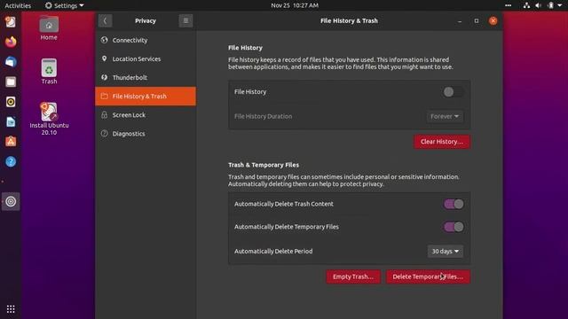 UBUNTU 20.10 Live USB test смотреть онлайн