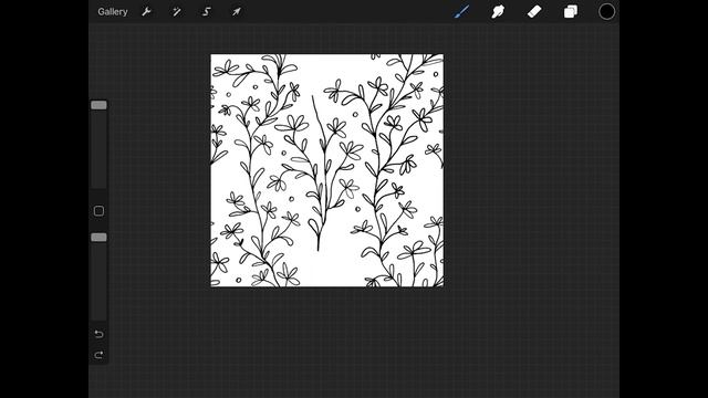 Рисую для стоков бесшовный паттерн в Procreate, диджитал иллюстрация на Айпад, Cпидпейнт смотреть онлайн