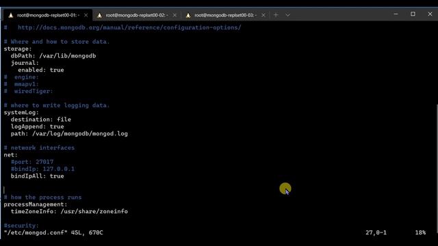 Instalasi MongoDB 4.2 replica set cluster di Ubuntu 18.04 смотреть онлайн