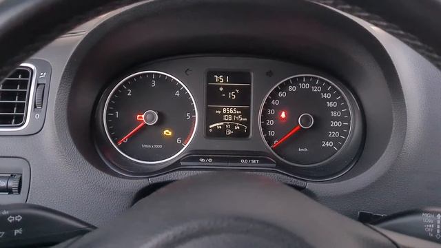 VW Polo 1.6 TDI 105hp Cold Start -15°C смотреть онлайн
