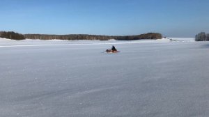 Самодельный снегоход 17 л.с