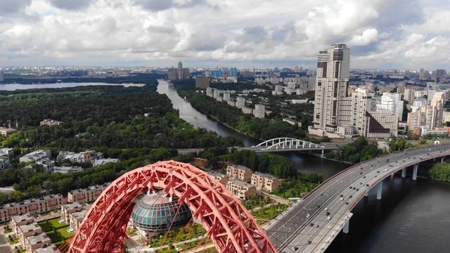 Живописный мост. Москва. | Dji Mavic air смотреть онлайн