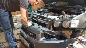 Замена радиатора Chevrolet Aveo (Шевроле Авео) Т300 АКПП