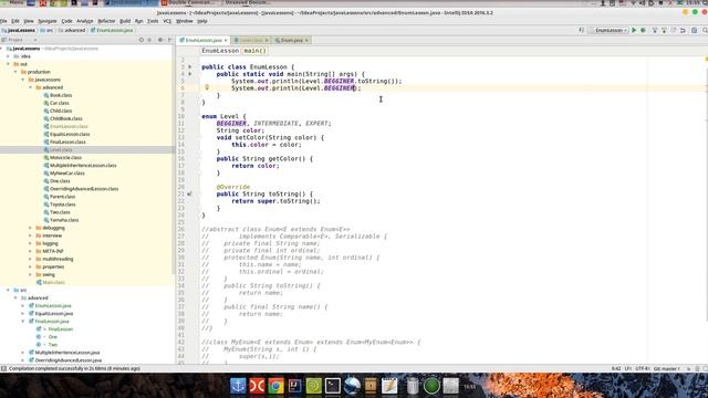 Урок Java 161: Enum подробнее смотреть онлайн