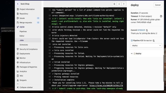Deploying APIClarity along with your application using Gitlab смотреть онлайн