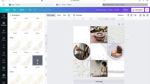 How to make Instagram puzzle feed using Canva смотреть онлайн