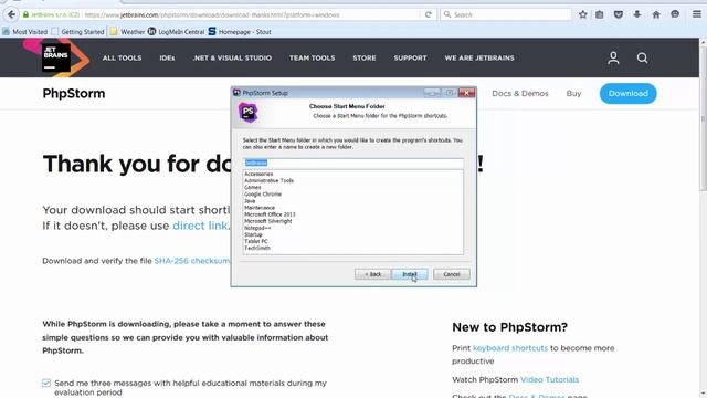 Installing PhpStorm by JetBrains смотреть онлайн