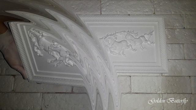 ?Парящие Лошади?ПАННО|Fire!3D plaster panel - Soaring Horses смотреть онлайн