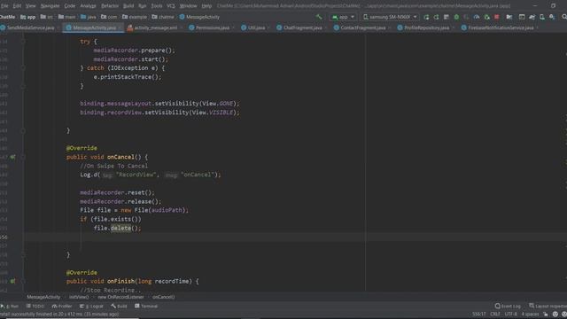 Send recording message and design recording button like whatsapp in android java(Chat App Part 20) смотреть онлайн