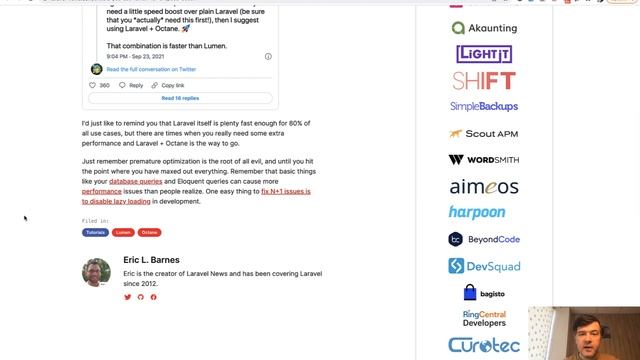It's Official: Lumen is NOT Recommended for New Projects смотреть онлайн