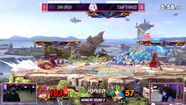 Smh Bruh (Banjo & Kazooie) vs TswiftFan420 (Palutena) - Ignition 287 WINNERS ROUND 2 смотреть онлайн