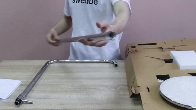 Распаковка семейного душа с верхним подключением Swedbe Hermes 5001 смотреть онлайн