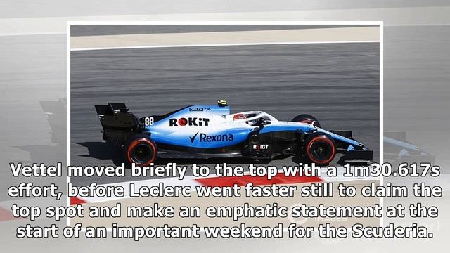 Bahrain GP: Leclerc leads dominant Ferrari 1-2 in FP1 смотреть онлайн