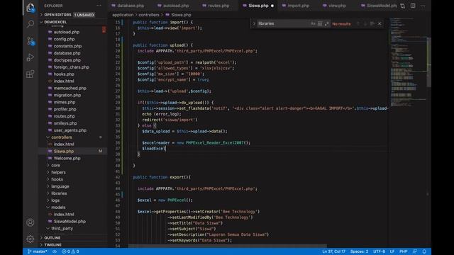 Import Excel ke Database dengan PHPExcel - Codeigniter смотреть онлайн