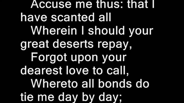 Sonnet 117 by William Shakespeare смотреть онлайн