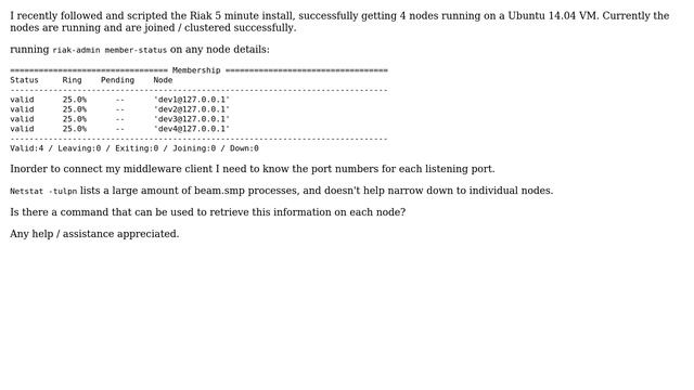 Find riak node's listening HTTP and Protobuf port смотреть онлайн
