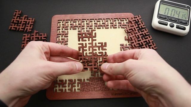 Wooden Fractal Tray Puzzle - Wunderlich Curve 2 смотреть онлайн