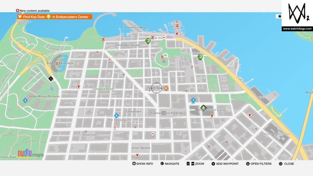 WATCH DOGS-  Find Key Data In Embarcadero Center