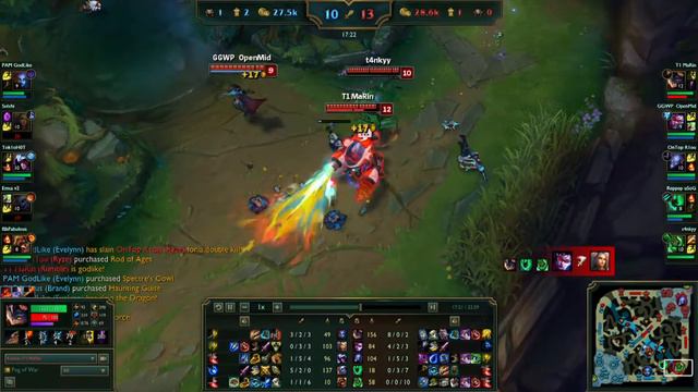 SKT T1 MaRin RUMBLE Top vs Irelia - Patch 5.21 EUW | League of Legends смотреть онлайн
