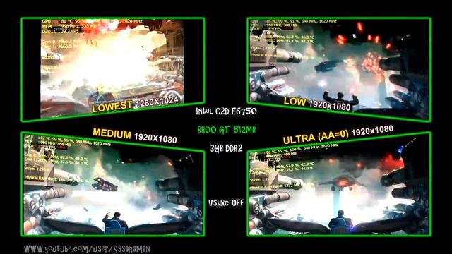 Saints Row IV/4 - C2D E6750 - 3GB - 8800 GT - 1080p Tests смотреть онлайн