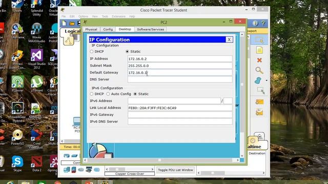 Cisco Packet Tracer | Simple network (2 Router, 2 Switch, 4 PC with Rip Routing) смотреть онлайн