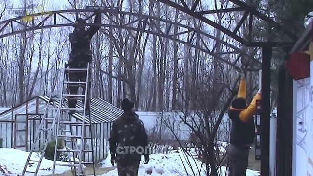 Навес из поликарбоната на 2 автомобиля смотреть онлайн